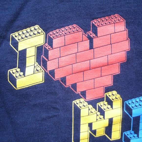 Kids I Love MIT Lego Design T-Shirt Size 4T - Picture 7 of 8